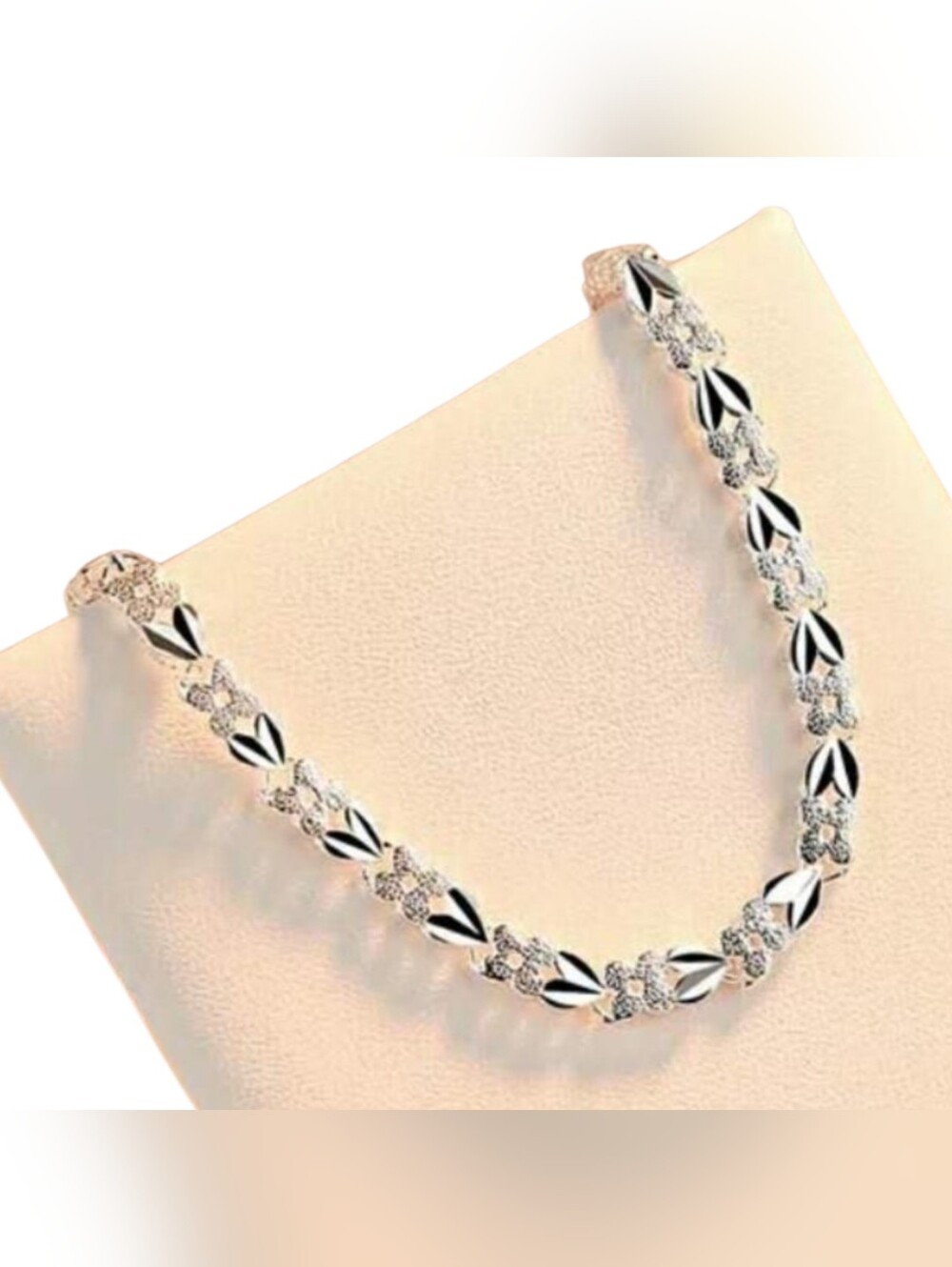 NWOT .925 Sterling Silver Flower Bracelet
